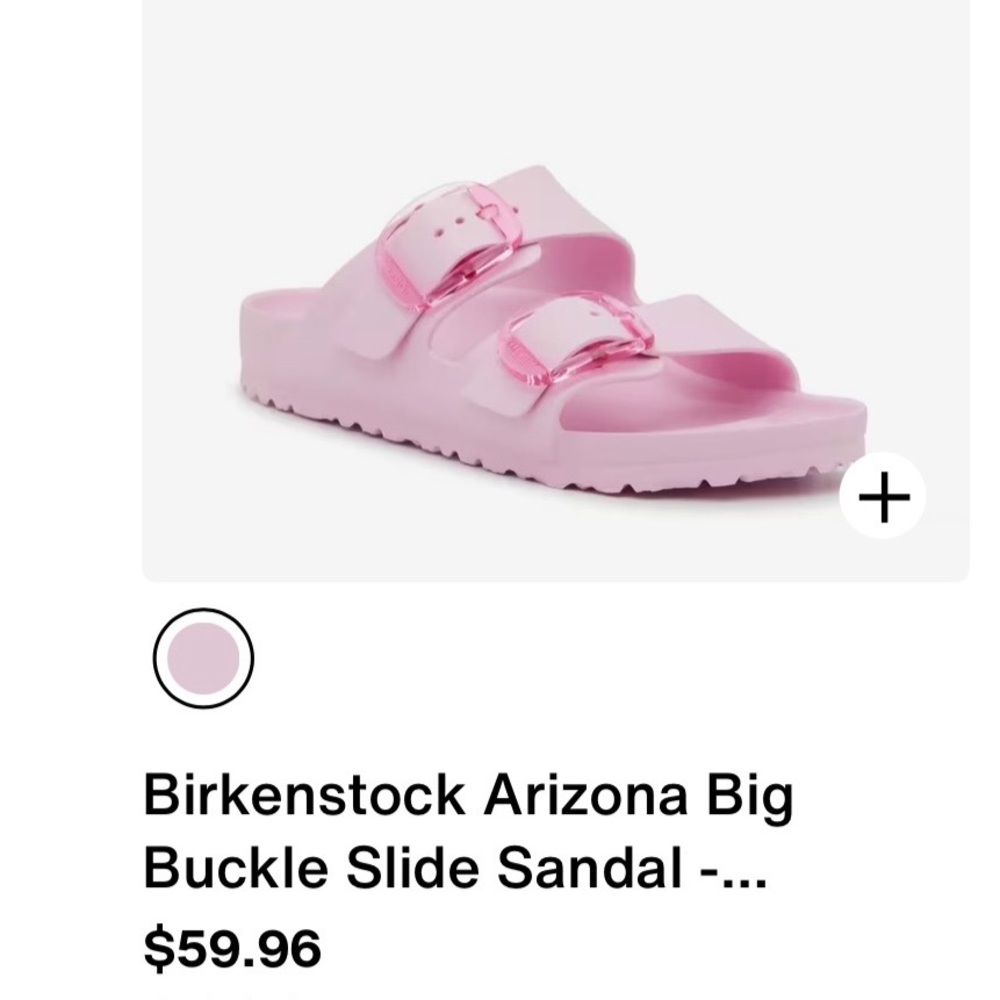 Birkenstock Arizona Two-Strap Slide Sandal - Light Pink